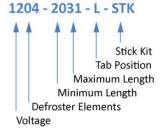 Clear View defroster part numbers 