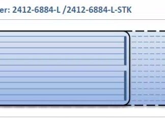 2412-6884-L-STK Clear View II Defroster, 24 Volt, Stick Kit