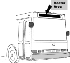 Clear View Bus Destination Sign Defroster