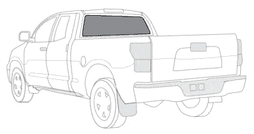Pickup truck rear window defroster 